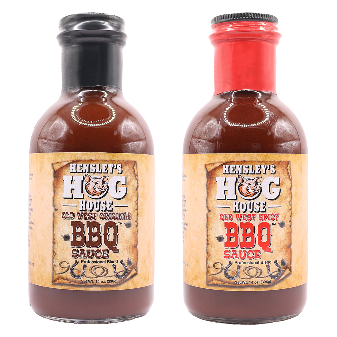 Hensley's Hog House BBQ™ Sauce Two Pack.  (Original and Spicy)