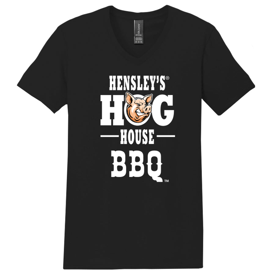 Hensley's Hog House BBQ® V-Neck T-Shirt