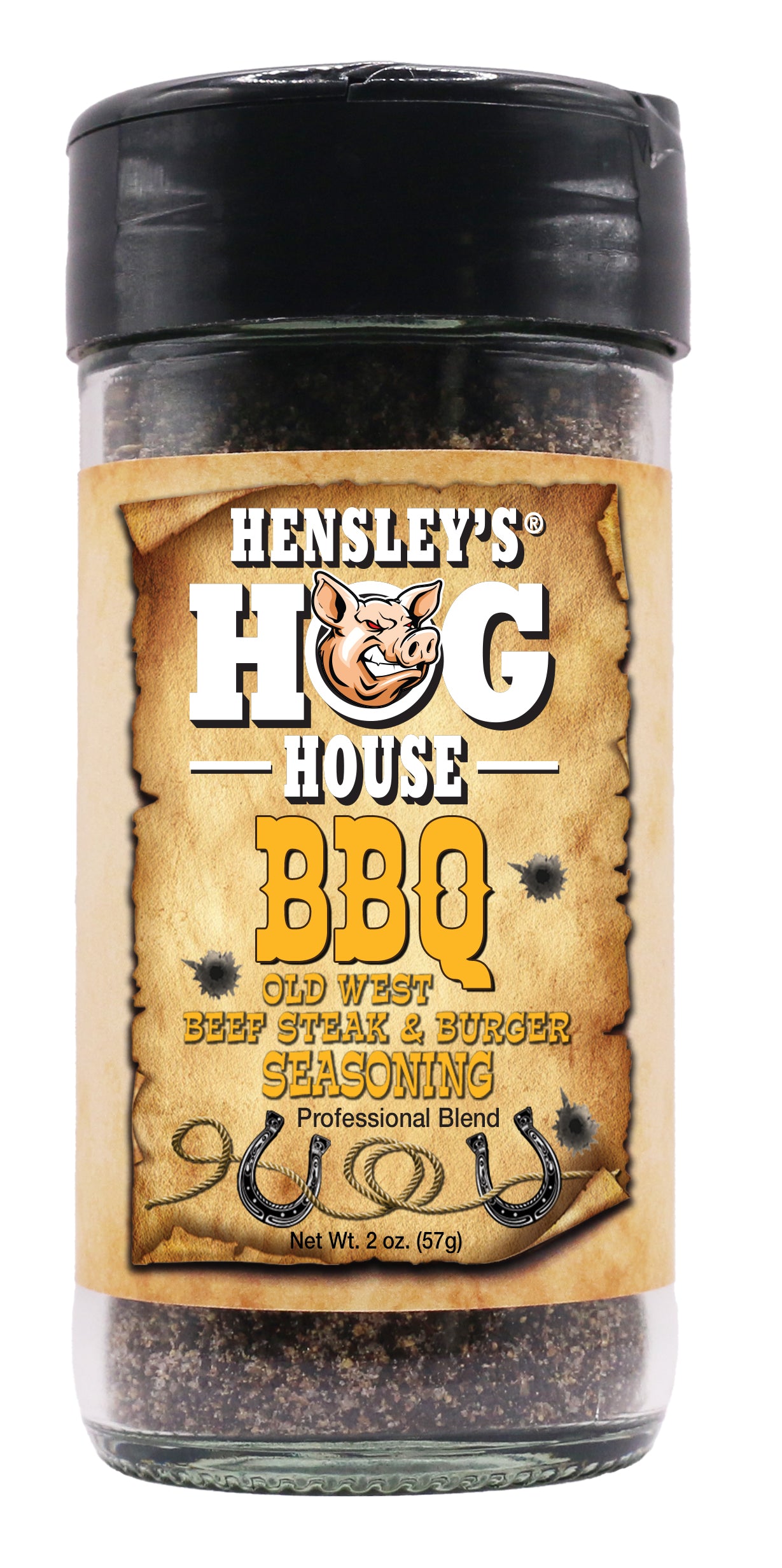 Hensley's Hog House BBQ® Old West Beef, Steak & Burger Seasoning 2 oz