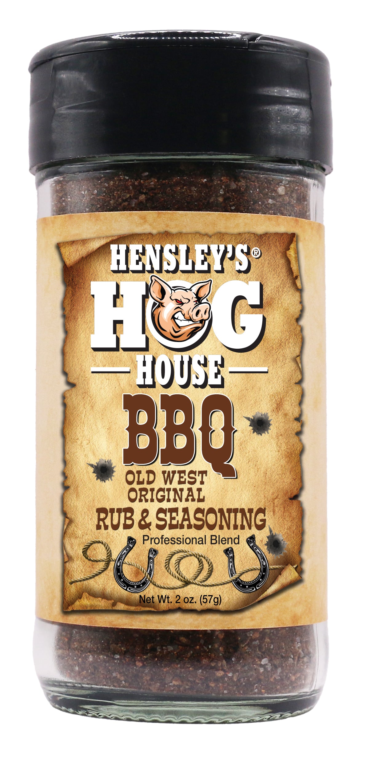 Hensley's Hog House BBQ® Old West Original BBQ Rub & Seasoning 2 oz